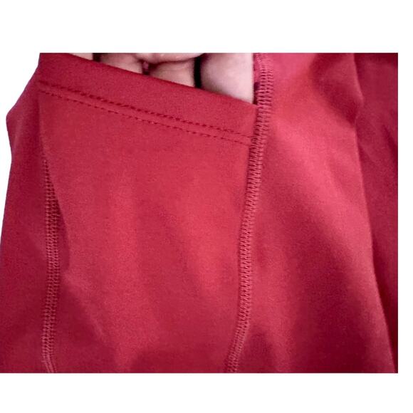 Zyia burnt orange 24" light n tight  leggings animal print pockets 8-10 - Picture 5 of 8